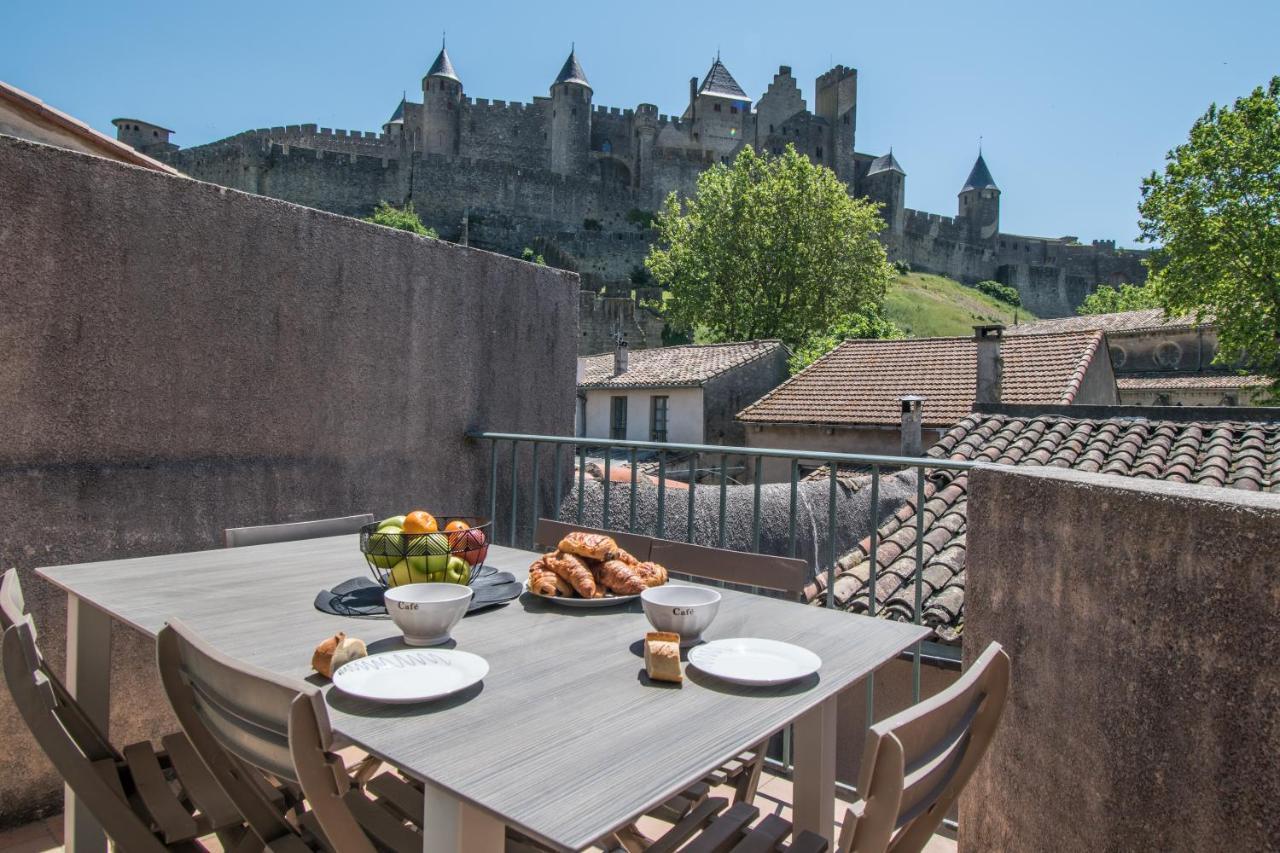 Le Saint Gimer, Terrasse Privee Avec Vue Cite Leilighet Carcassonne Eksteriør bilde